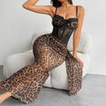 Muse Leopard Print Sexy Shaping Lingerie Dress