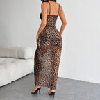 Muse Leopard Print Sexy Shaping Lingerie Dress
