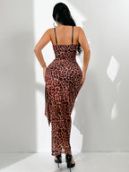 Muse Leopard Print Sexy Shaping Lingerie Dress