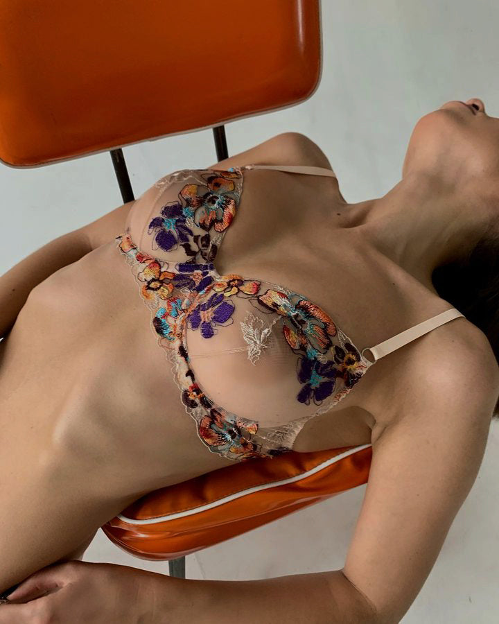 Muse Embroidered Sexy Lingerie Set